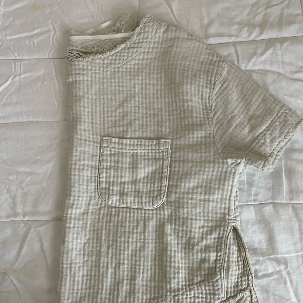 We the Free People oversized boxy 100% cotton top